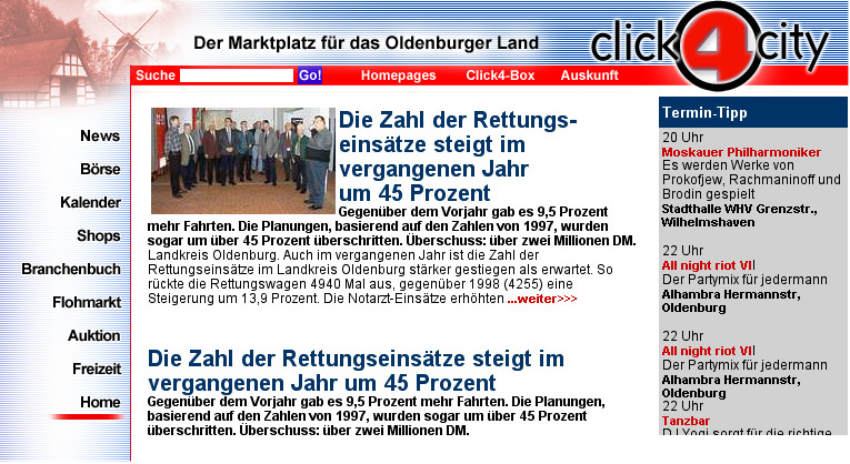 Webdesign Arbeitsbeispiel von die reine form 1
