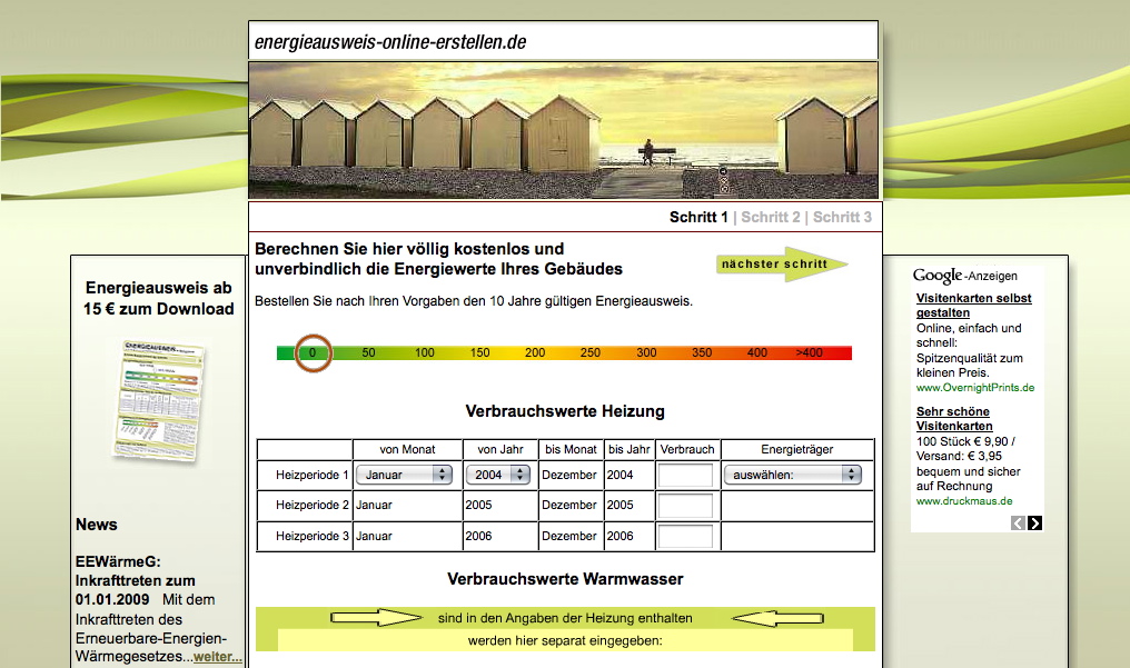 Webdesign Arbeitsbeispiel von die reine form 16