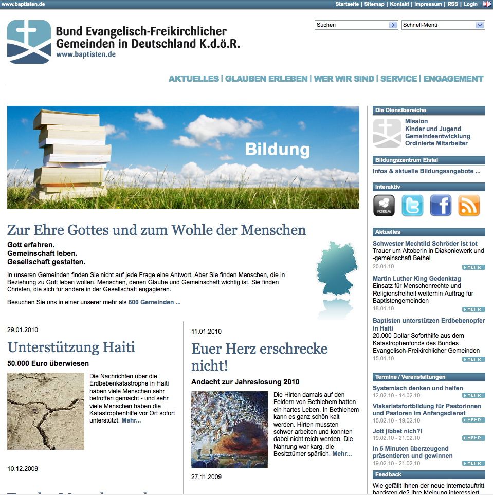 Webdesign Arbeitsbeispiel von die reine form 23