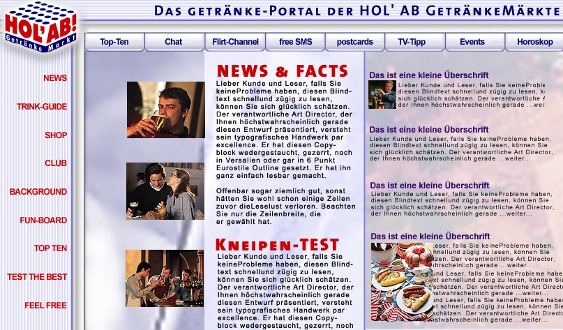 Webdesign Arbeitsbeispiel von die reine form 35