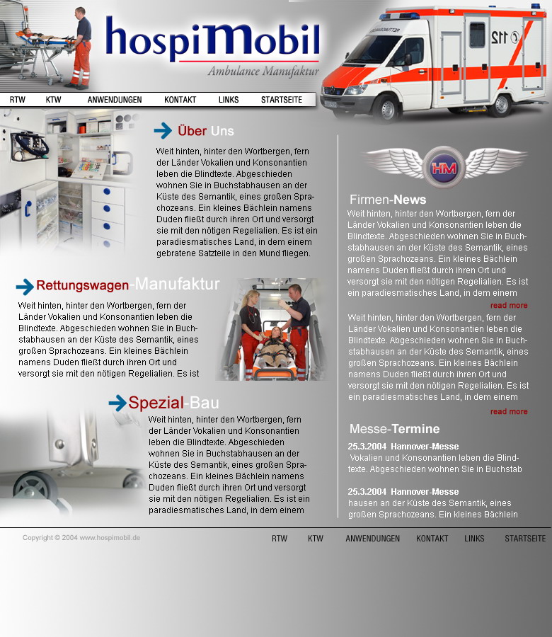 Webdesign Arbeitsbeispiel von die reine form 38